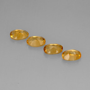 Gemas de citrino amarillo natural de  ct, corte óvalo, VVS-VS