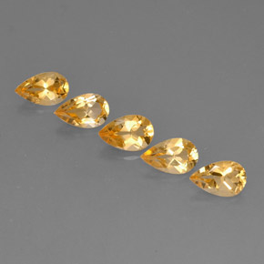 Gemas de citrino oro natural de  ct, en forma de pera, VVS-VS