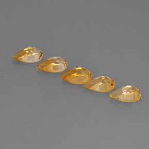 Gemas de citrino oro natural de  ct, en forma de pera, VVS-VS