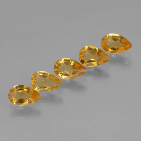 Gemas de citrino oro natural de  ct, en forma de pera, VVS-VS