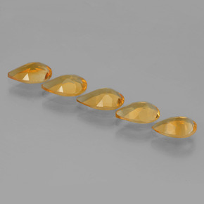 Gemas de citrino oro natural de  ct, en forma de pera, VVS-VS