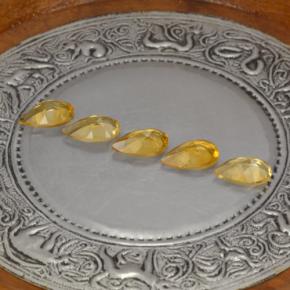 Gemas de citrino amarillo natural de 3,62 ct, en forma de pera, VVS-VS