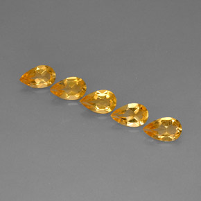 Gemas de citrino amarillo natural de  ct, en forma de pera, VVS-VS