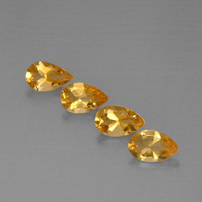Gemas de citrino oro natural de  ct, en forma de pera, VVS-VS