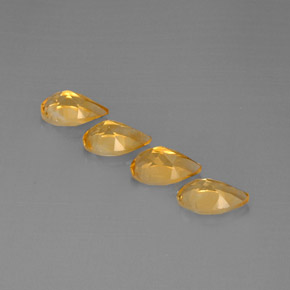 Gemas de citrino oro natural de  ct, en forma de pera, VVS-VS