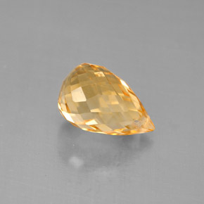 Citrino oro natural de 2,74 ct, briolette, VVS