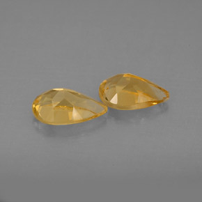 Gemas de citrino amarillo natural de  ct, en forma de pera, VVS