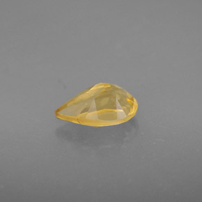 Citrino amarillo natural de 0,83 ct, en forma de pera, VVS-VS