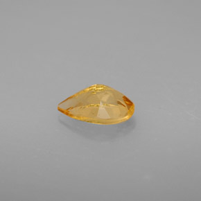 Citrino amarillo natural de 0,72 ct, en forma de pera, VS