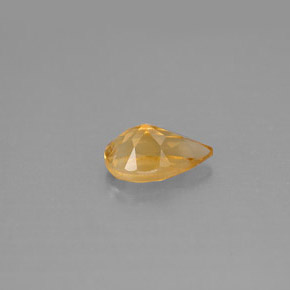 Citrino amarillo natural de 0,75 ct, en forma de pera, VS
