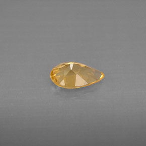 Citrino amarillo natural de 0,61 ct, en forma de pera, VVS-VS
