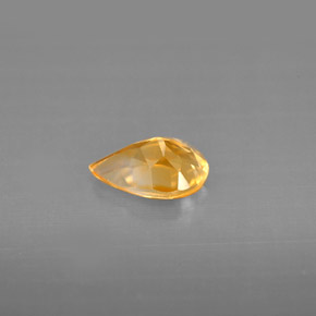 Citrino amarillo natural de 0,70 ct, en forma de pera, VVS-VS