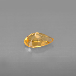 Citrino amarillo natural de 0,73 ct, en forma de pera, VVS-VS