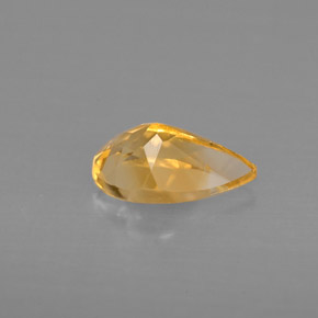 Citrino Dorado amarillo natural de 0.72 ct, En forma de pera, VVS-VS