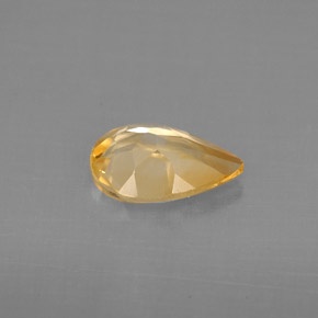 Citrino amarillo natural de 0,71 ct, en forma de pera, VVS-VS