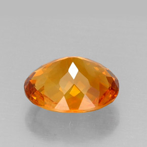 Citrino Naranja amarillo natural de 5.00 ct, Corte Óvalo, VVS-VS