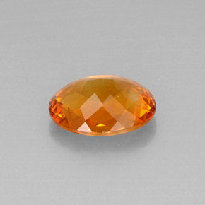 Citrino naranja natural de 3,22 ct, corte óvalo, VVS-VS