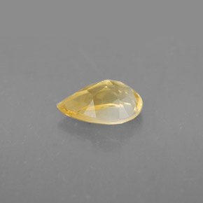 Citrino amarillo natural de 0,80 ct, en forma de pera, VVS
