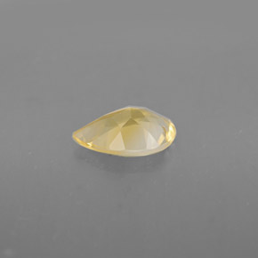 Citrino amarillo natural de 0,58 ct, en forma de pera, VVS