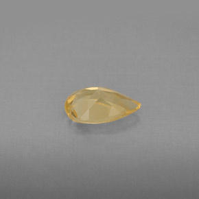 Citrino amarillo natural de 0,72 ct, en forma de pera, VVS