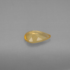 Citrino amarillo natural de 0,66 ct, en forma de pera, VVS