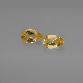 Gemas de citrino amarillo natural de  ct, en forma de pera, VVS