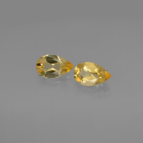 Gemas de citrino amarillo natural de  ct, en forma de pera, VVS
