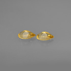 Gemas de citrino amarillo natural de  ct, en forma de pera, VVS