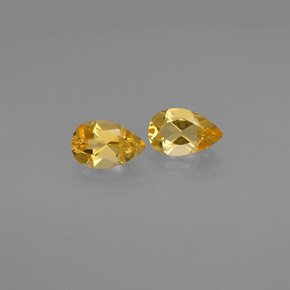 Gemas de citrino amarillo natural de  ct, en forma de pera, VVS-VS