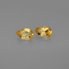 Gemas de citrino amarillo natural de  ct, en forma de pera, VVS-VS