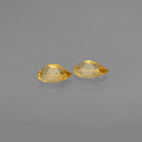 Gemas de citrino amarillo natural de  ct, en forma de pera, VVS-VS