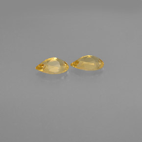 Gemas de citrino amarillo natural de  ct, en forma de pera, VVS-VS