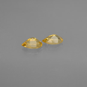 Gemas de citrino amarillo natural de  ct, en forma de pera, VVS