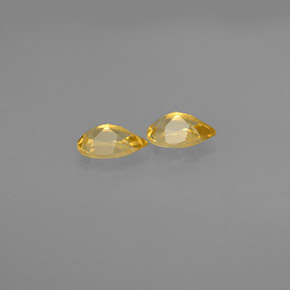 Gemas de citrino amarillo natural de  ct, en forma de pera, VVS