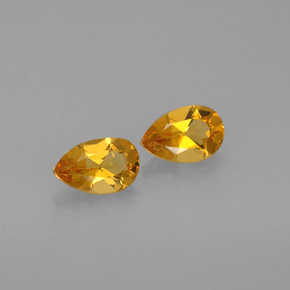 Gemas de citrino amarillo natural de  ct, en forma de pera, VVS-VS