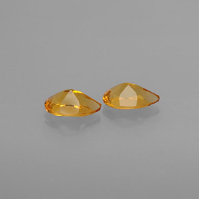Gemas de citrino amarillo natural de  ct, en forma de pera, VVS-VS