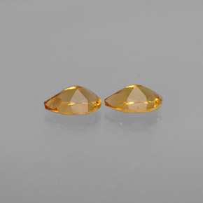 Gemas de citrino amarillo natural de  ct, en forma de pera, VVS