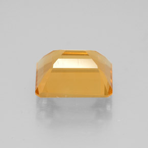 Citrino amarillo natural de 1,97 ct, corte esmeralda, VVS