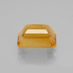 Citrino amarillo natural de 2,11 ct, corte esmeralda, VVS-VS