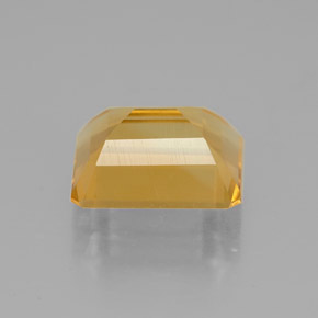Citrino amarillo natural de 2,03 ct, corte esmeralda, VVS