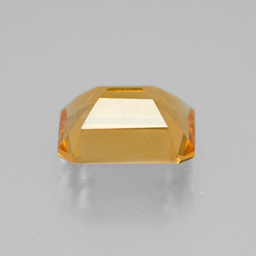 Citrino amarillo natural de 1,88 ct, corte esmeralda, VVS