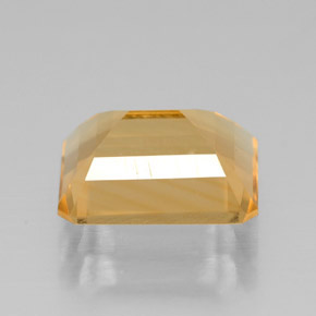 Citrino amarillo natural de 1,97 ct, corte esmeralda, VVS