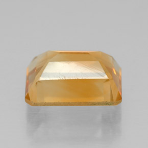 Citrino amarillo natural de 2,06 ct, corte esmeralda, VVS-VS