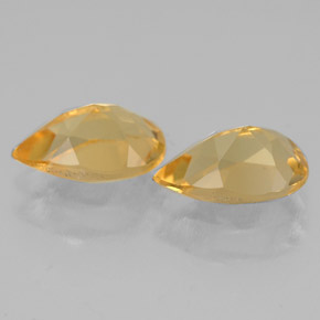 Gemas de citrino amarillo natural de  ct, en forma de pera, VVS-VS