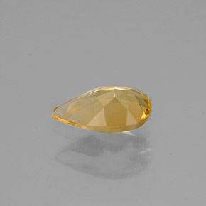 Citrino amarillo natural de 0,62 ct, en forma de pera, VVS
