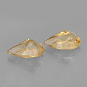 Gemas de citrino amarillo natural de  ct, en forma de pera, VVS
