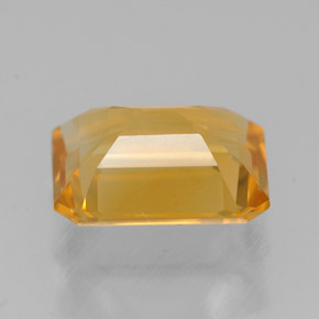 Citrino amarillo natural de 1,90 ct, corte esmeralda, VVS-VS