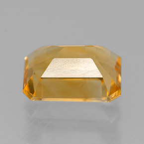 Citrino amarillo natural de 2,03 ct, corte esmeralda, VVS-VS