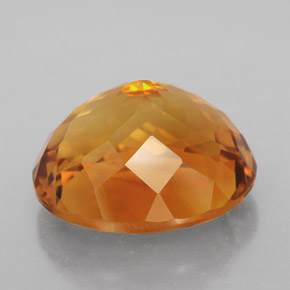 Citrino naranja natural de 11,83 ct, corte óvalo, IF