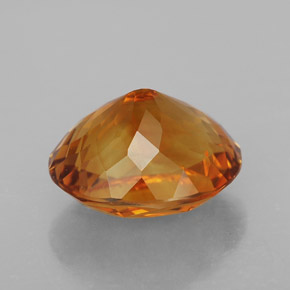 Citrino naranja natural de 6,55 ct, corte óvalo, VVS